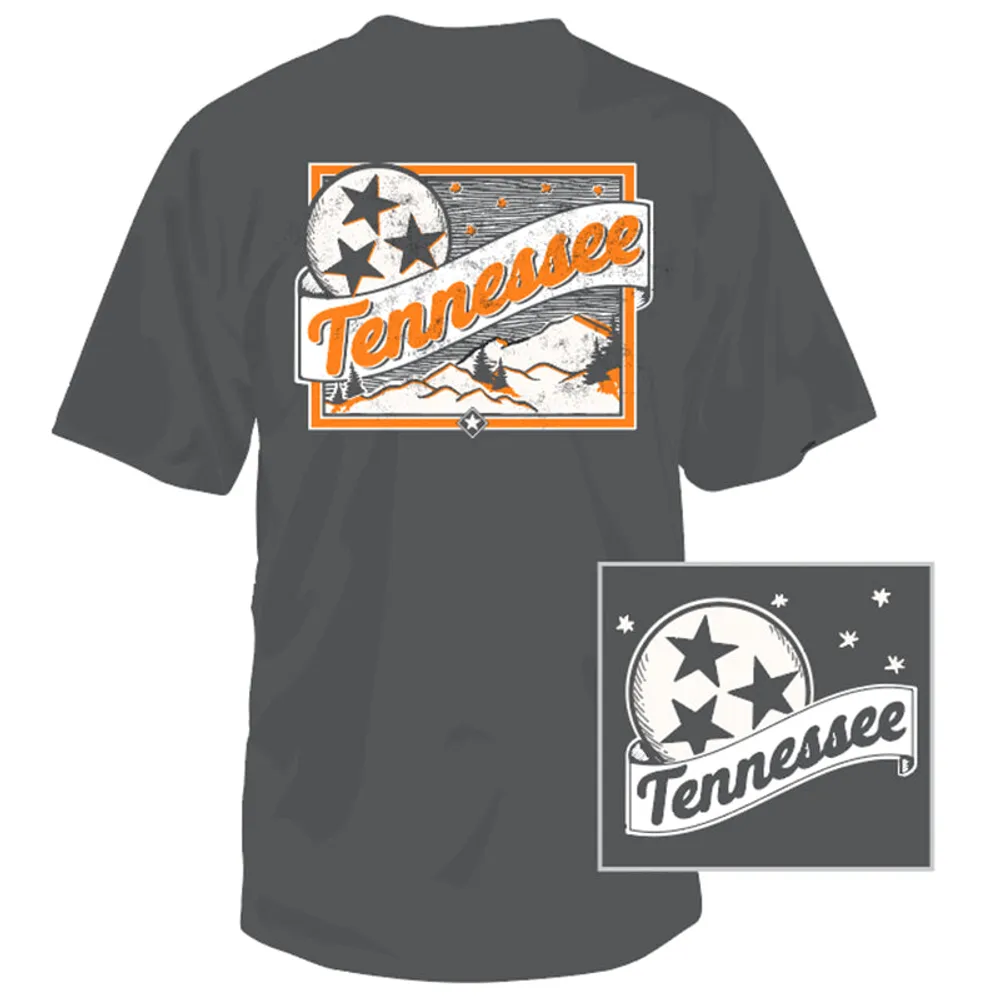 Tennessee Tri-Star & Mountains Short Sleeve T-Shirt