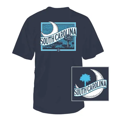South Carolina Palm and Moon Short Sleeve T-Shirt