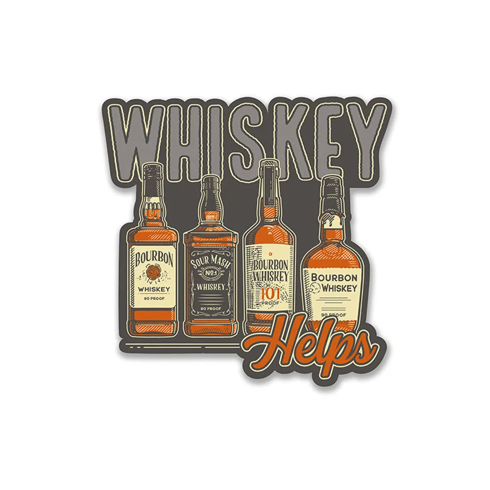 Whiskey Helps Sticker