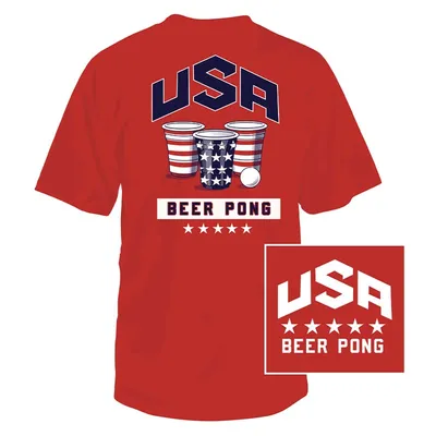 USA Beer Pong Short Sleeve T-Shirt