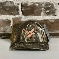 SC Palm Duck Leather Patch Trucker Hat