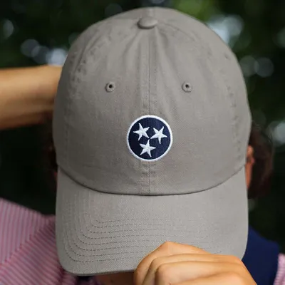 Tennessee Tri-Star Dad Hat in Grey
