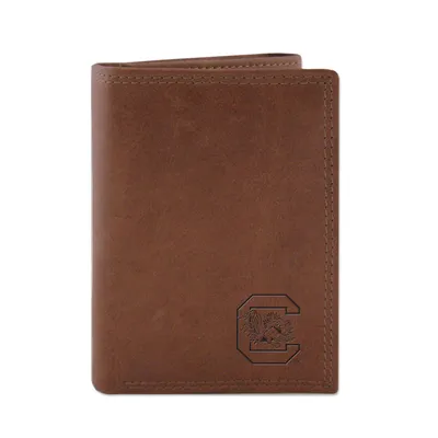 USC Embossed Leather Trifold