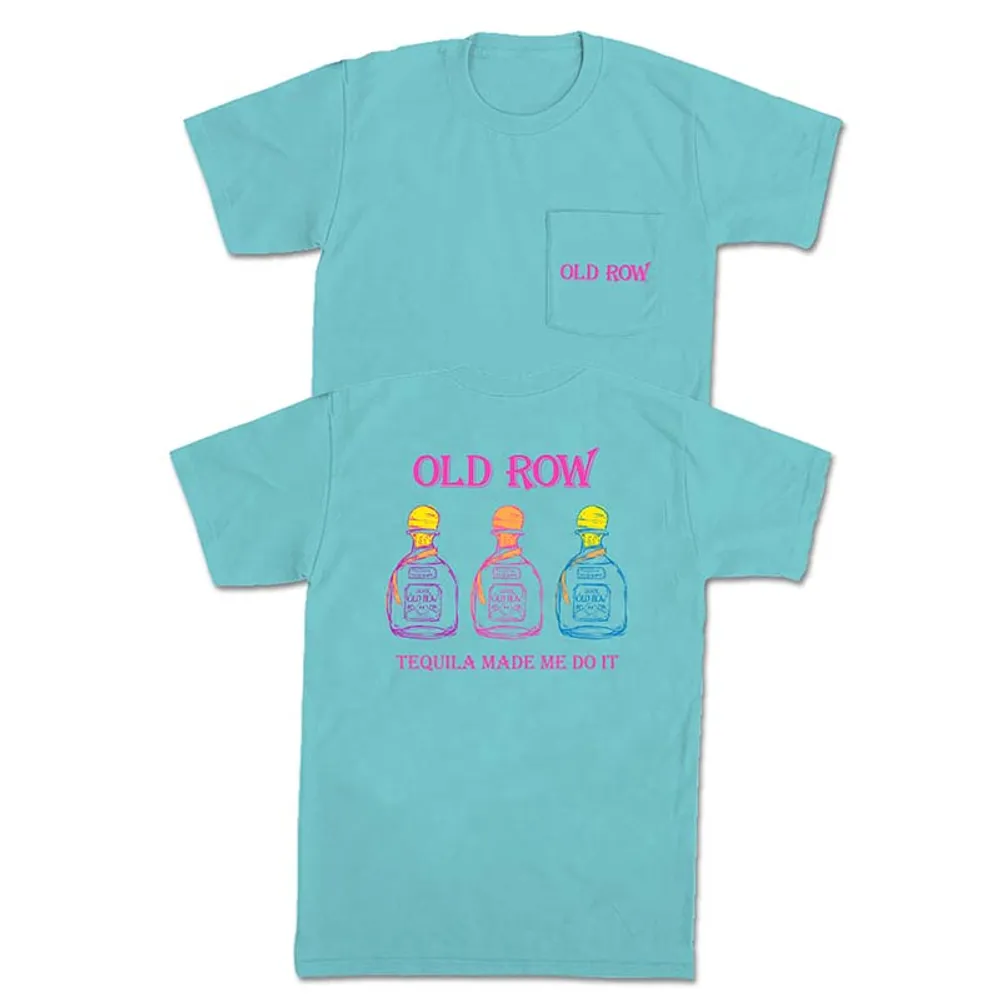 Tequila Made Me Short Sleeve Pocket T-Shirt