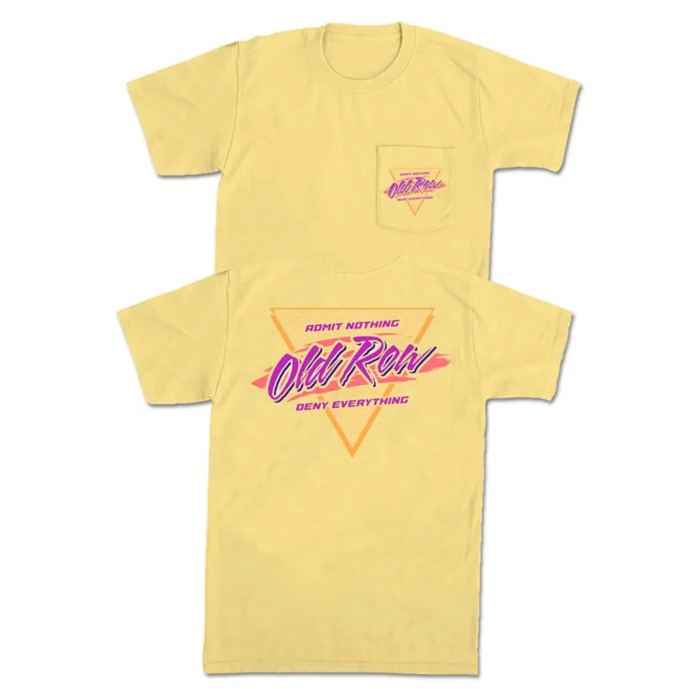 Triangle Logo Short Sleeve T-Shirt Yellow