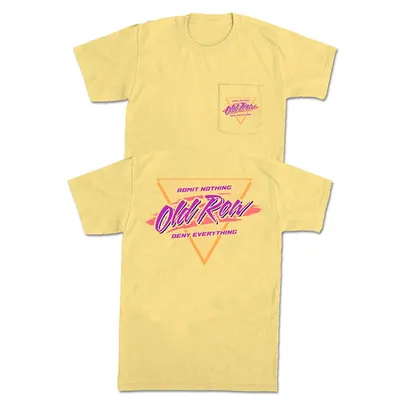 Triangle Logo Short Sleeve T-Shirt Yellow