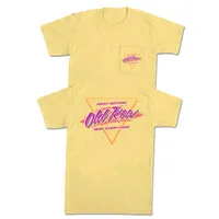 Triangle Logo Short Sleeve T-Shirt Yellow