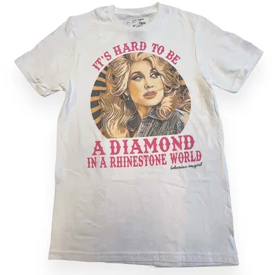 Dolly Rhinestone Short Sleeve T-Shirt