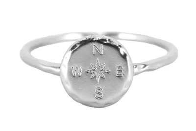 Compass Ring Silver