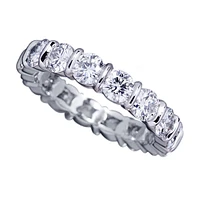 Diamond full circle band-ring