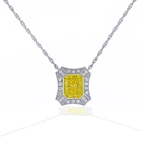 Remarkable Yellow Diamond Pendent