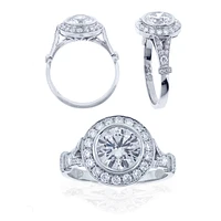 Diamond  Halo Engagement Ring