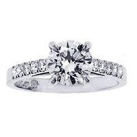 Flush Fitting Micro-pavé Engagement Ring