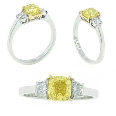 Yellow Diamond Engagement Ring