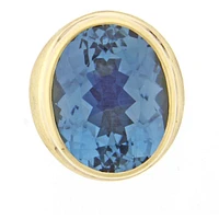 Burle Marx Oval Blue Topaz Ring