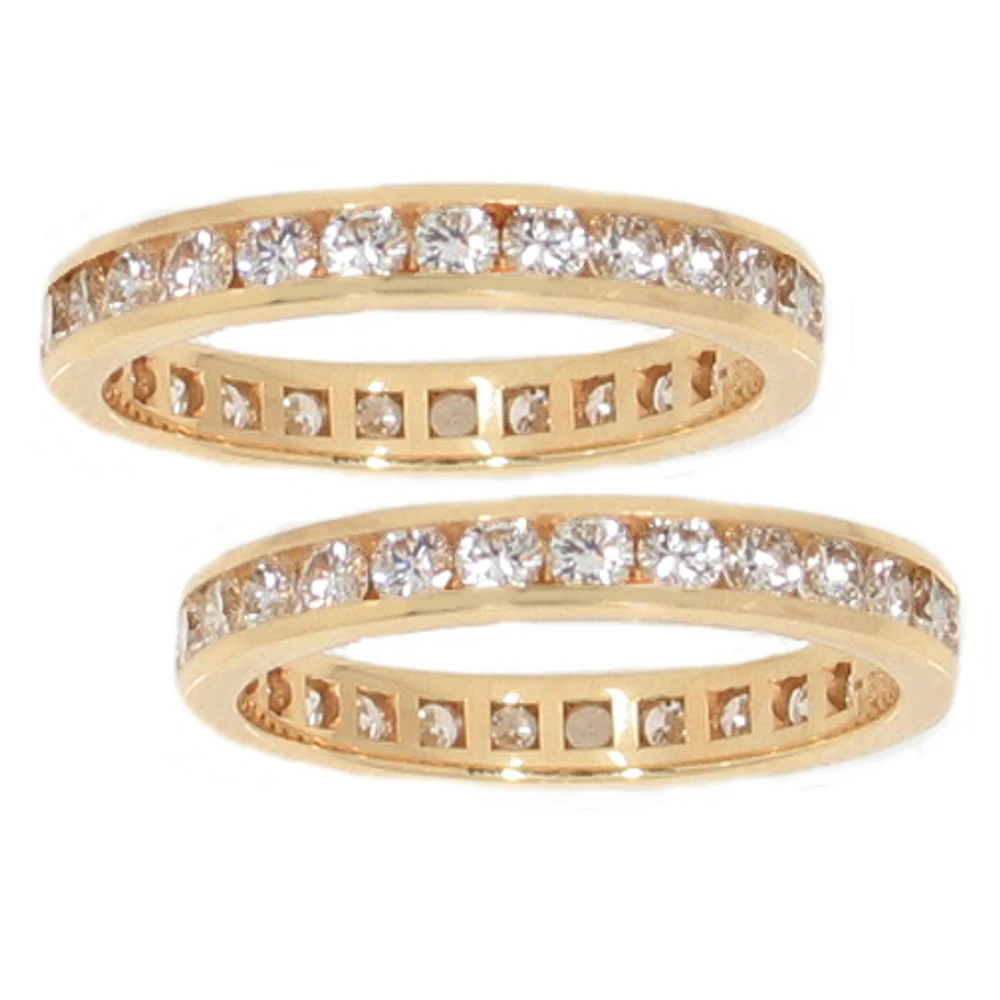 Channel set diamond guard rings