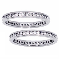 Channel set diamond guard rings