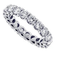 Diamond full circle platinum wedding band