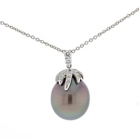 Tiffany & Co. Necklace Tahitian Pearl and Diamond