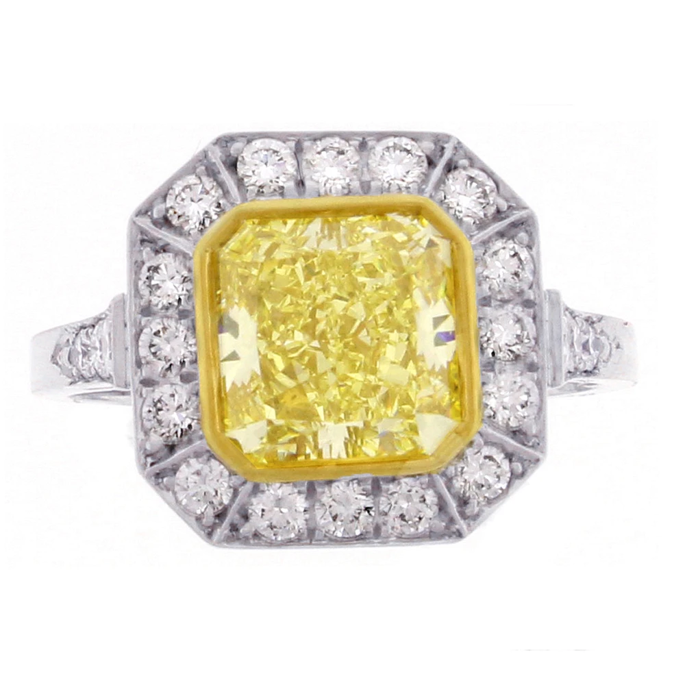 Canary Yellow Diamond Ring