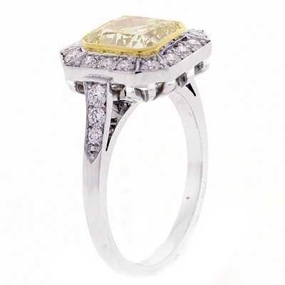 Canary Yellow Diamond Ring