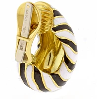 David Webb Earrings Kingdom Collection Zebra