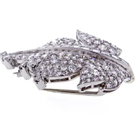 Paul Flato Diamond Leaf Brooch