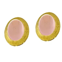 Henry Dunay Earrings Rose Quartz Saba