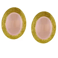 Henry Dunay Earrings Rose Quartz Saba