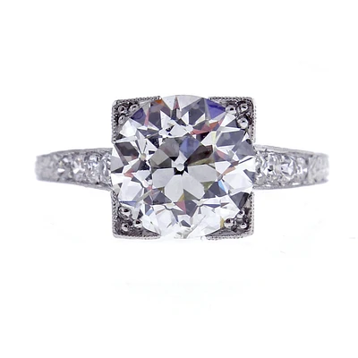 Vintage Old European Cut Diamond Solitaire