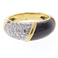 Van Cleef & Arpels Diamond and Onyx Ring