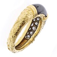 Van Cleef & Arpels Diamond and Onyx Ring