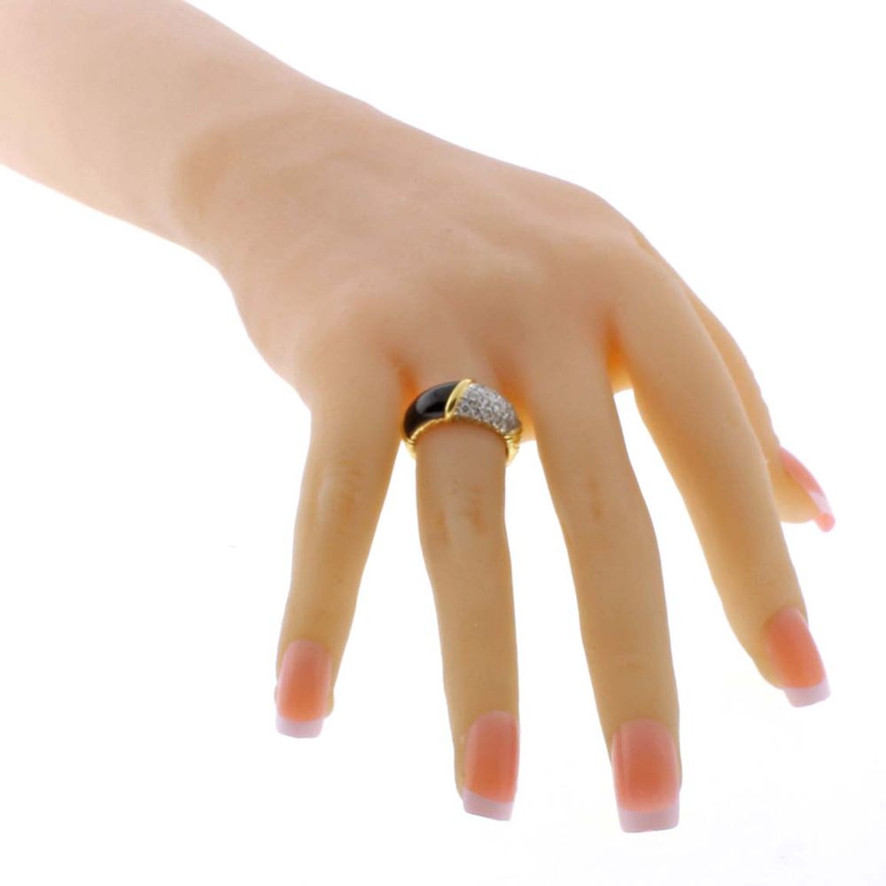 Van Cleef & Arpels Diamond and Onyx Ring