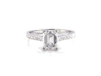 Classic Emerald Cut Diamond Engagement Ring