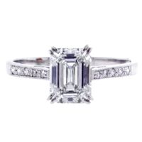 Classic Emerald Cut Diamond Engagement Ring