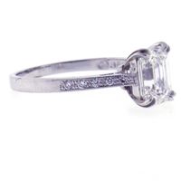 Classic Emerald Cut Diamond Engagement Ring