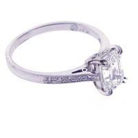 Classic Emerald Cut Diamond Engagement Ring