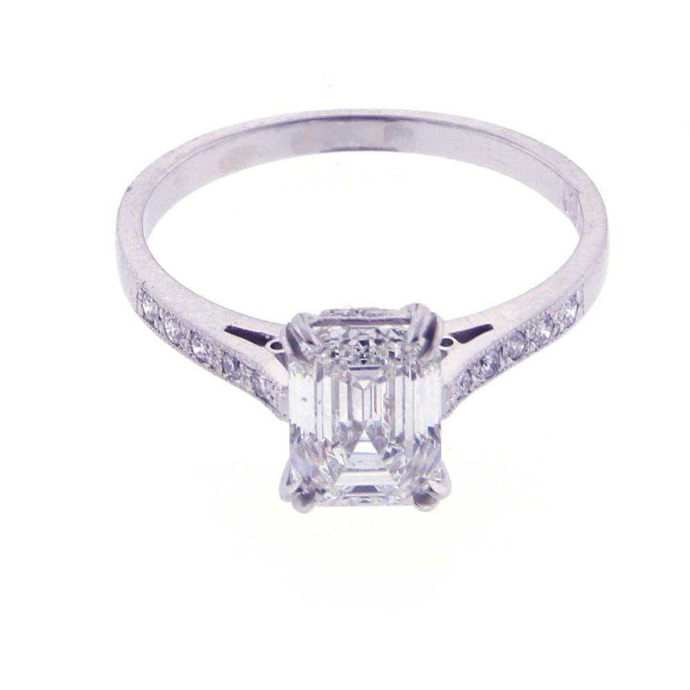 Classic Emerald Cut Diamond Engagement Ring