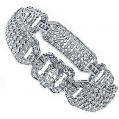 Art Deco Diamond 1920s Bracelet