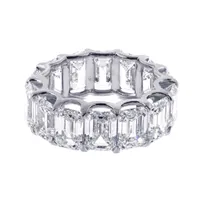 Full Circle G.I.A. Emerald Cut Diamond Band Ring