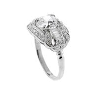 2 Carat Old European Cut Art Deco Diamond Ring