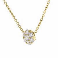 Diamond Fiore Cluster Pendant