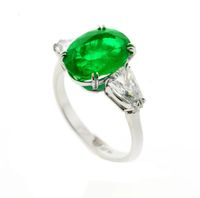 Colombian Emerald and Diamond Ring by Pampillonia