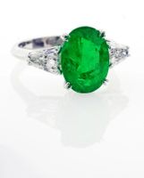 Colombian Emerald and Diamond Ring by Pampillonia