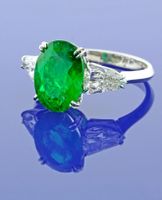 Colombian Emerald and Diamond Ring by Pampillonia