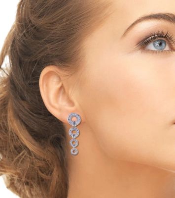 Di Modolo Tempia Diamond Circle Drop Earrings