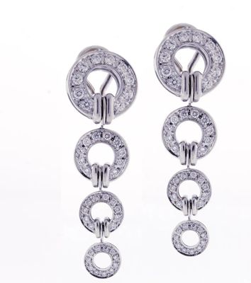 Di Modolo Tempia Diamond Circle Drop Earrings