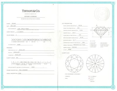 Tiffany & Co. Classic Diamond Solitaire Engagement Band-Ring Set