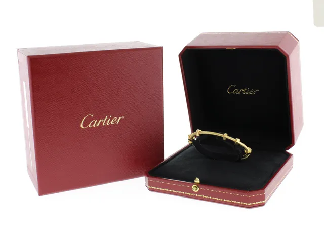 Cartier 100th Anniversary Diamond Star Trinity Bangle Bracelet by Cartier