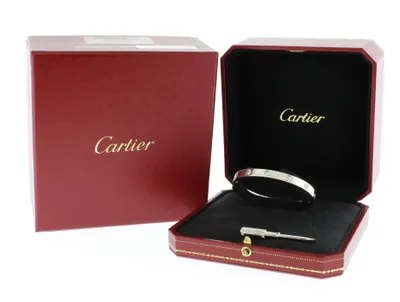 Cartier Love Bracelet with 10 Diamonds Size 17